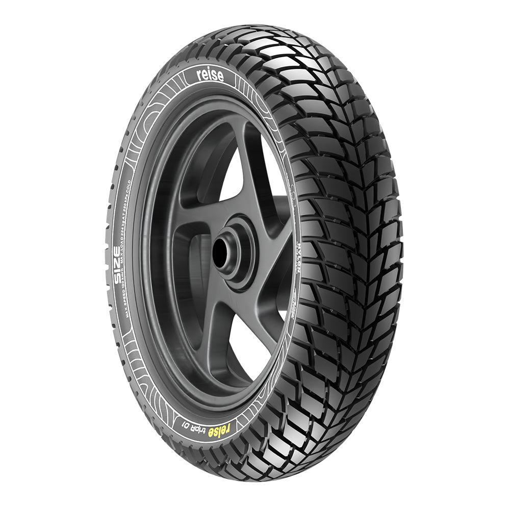 tripR 01  100/80-12 56L Front/Rear Tubeless Tyre