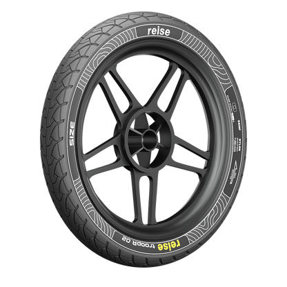 troopR 02  80/100-18 47P Front Tubeless Tyre