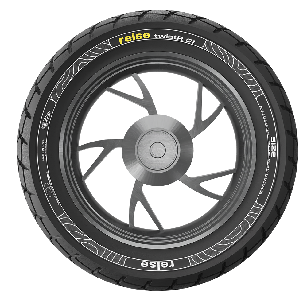 twistR 01  90/100-10 53J Front/Rear Tubeless Tyre