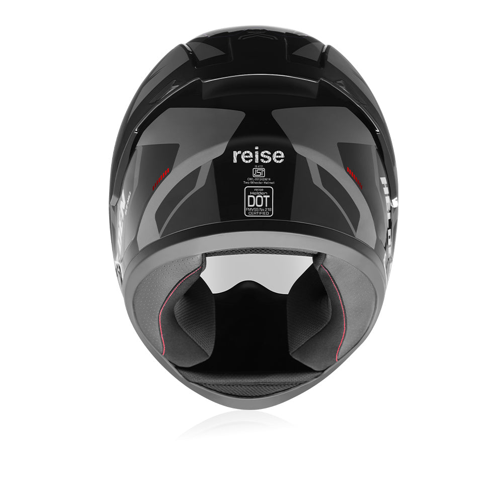 Helden Helmet - Grey / Black Gloss
