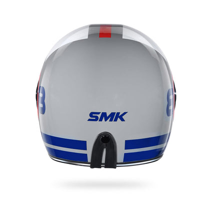 Retro Ranko - Motorcycle Riding Helmet (Gloss Grey)