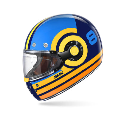 Retro Ranko - Motorcycle Riding Helmet (Gloss Yellow)
