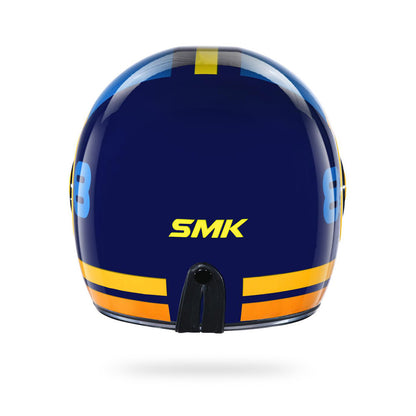 Retro Ranko - Motorcycle Riding Helmet (Gloss Yellow)