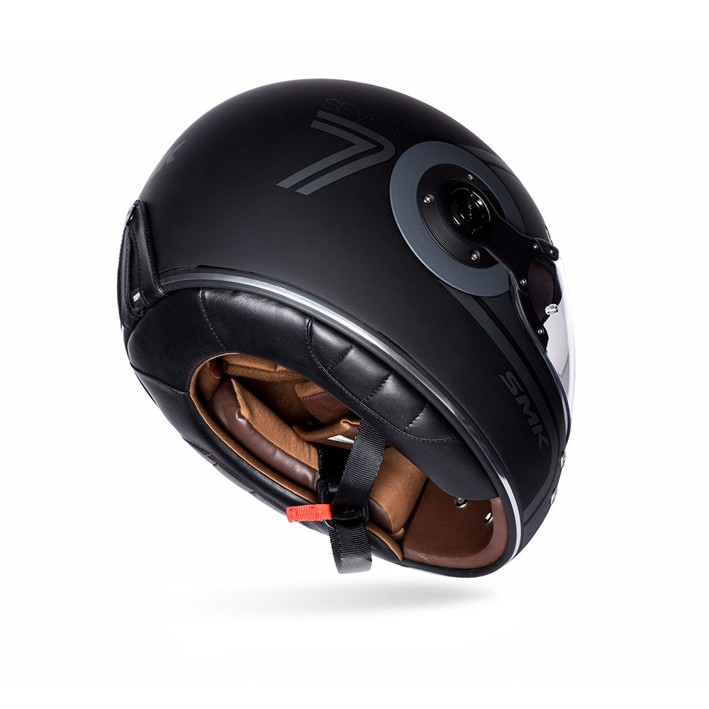 Retro Seven - Motorcycle Riding Helmet (Matt Black)
