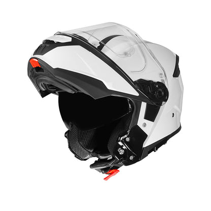 Gullwing Solid - Motorcycle Riding Helmet (Gloss White)