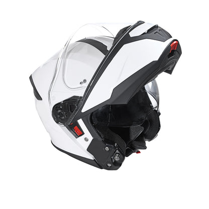 Gullwing Solid - Motorcycle Riding Helmet (Gloss White)