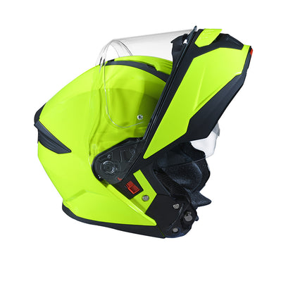 Gullwing Solid - Motorcycle Riding Helmet (Hi Vision Yellow)
