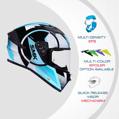 Stellar Faro - Motorcycle Riding Helmet (Matt Blue)
