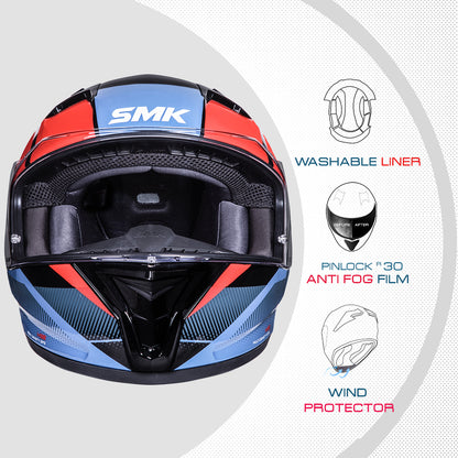 Stellar Faro GL236 - Motorcycle Riding Helmet (Gloss Black)