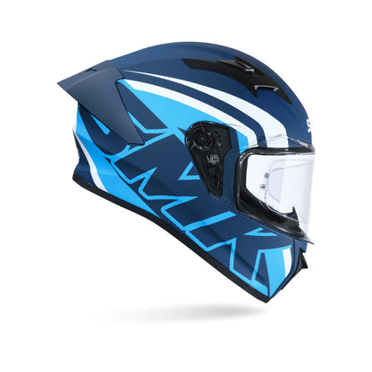 Stellar Stage - Motorcycle Riding Helmet (Matt Blue)