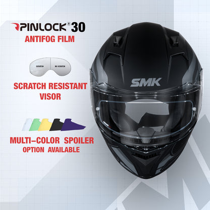 Stellar Stage MA262 - Motorcycle Riding Helmet (Matt Black)