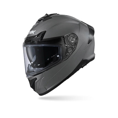 Typhoon Solid - Motorcycle Riding Helmet (Anthracite/Gun Grey)
