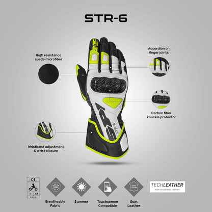 STR 6 - Motorcycle Racing Gloves