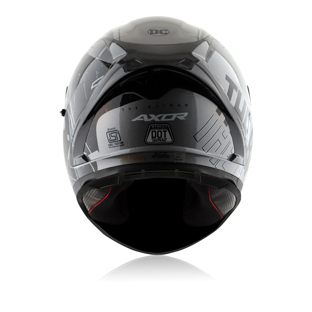 Street DC Batman - Motorcycle Riding Helmet (Anthracite/Black)