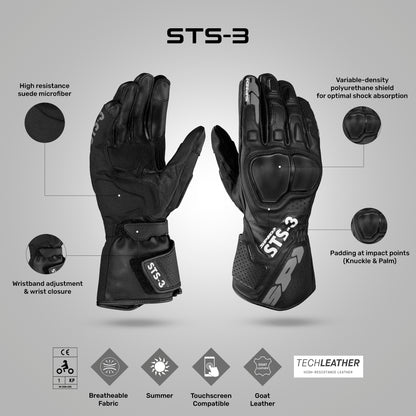 STS 3 - Full Gauntlet Leather Gloves