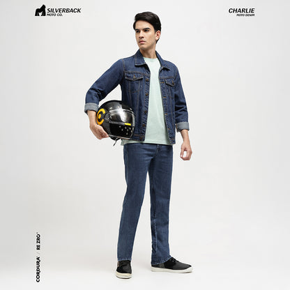 Silverback Charlie - Motorcycle Riding Jeans (Washed Blue)