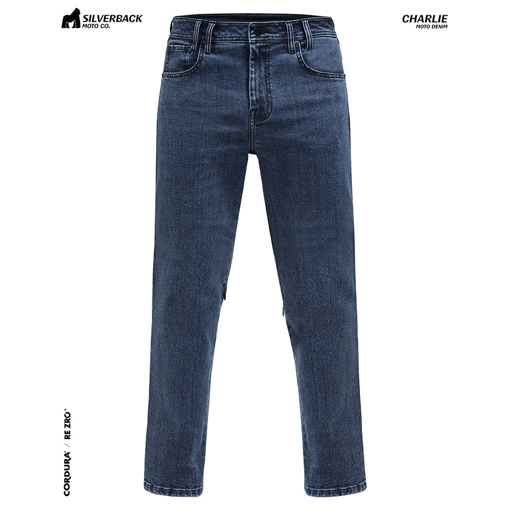 Silverback Charlie - Motorcycle Riding Jeans (Washed Blue)