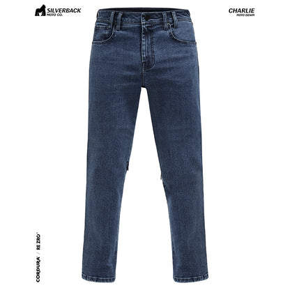Silverback Charlie - Motorcycle Riding Jeans (Washed Blue)
