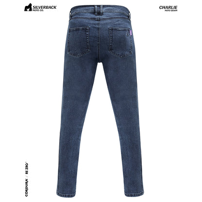 Silverback Charlie - Motorcycle Riding Jeans (Washed Blue)