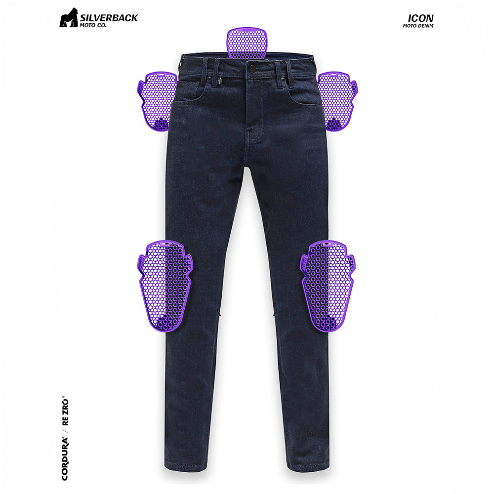 Silverback Icon - Motorcycle Riding Jeans (Dark Blue)