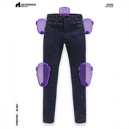Silverback Icon - Motorcycle Riding Jeans (Dark Blue)