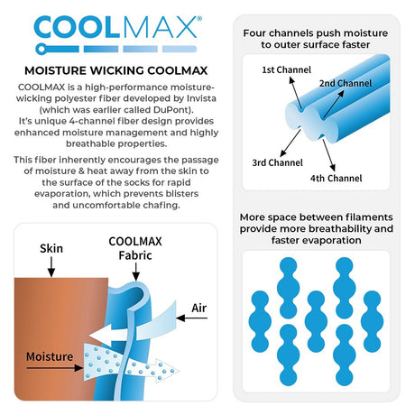 Randy Sun – Waterproof Socks Knee High X-216 - Black