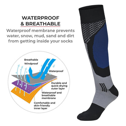 Randy Sun - Knee High Waterproof Socks (Grey)