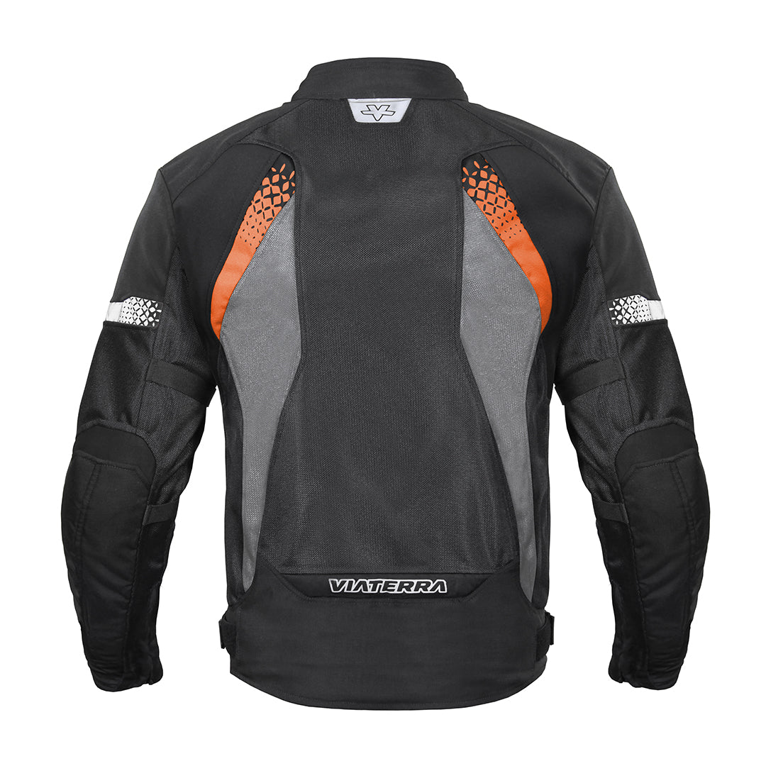 Spencer - Street Mesh Motorcycle Riding Jacket (Orange)