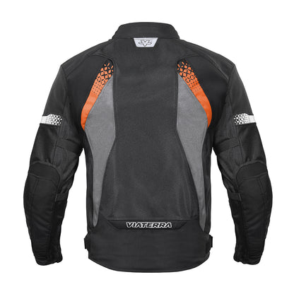 Spencer - Street Mesh Motorcycle Riding Jacket (Orange)