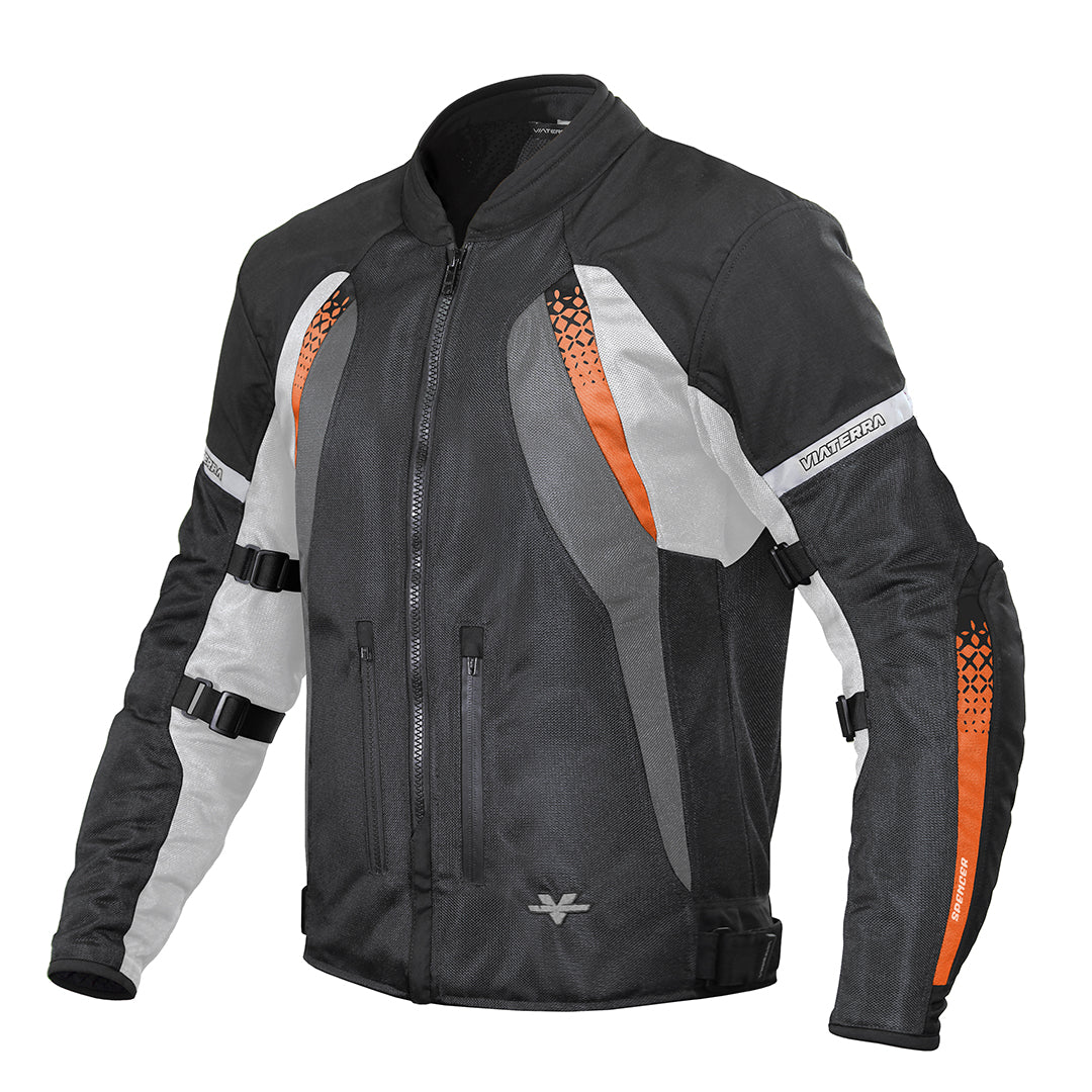 Spencer - Street Mesh Motorcycle Riding Jacket (Orange)