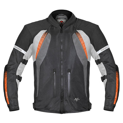 Spencer - Street Mesh Motorcycle Riding Jacket (Orange)