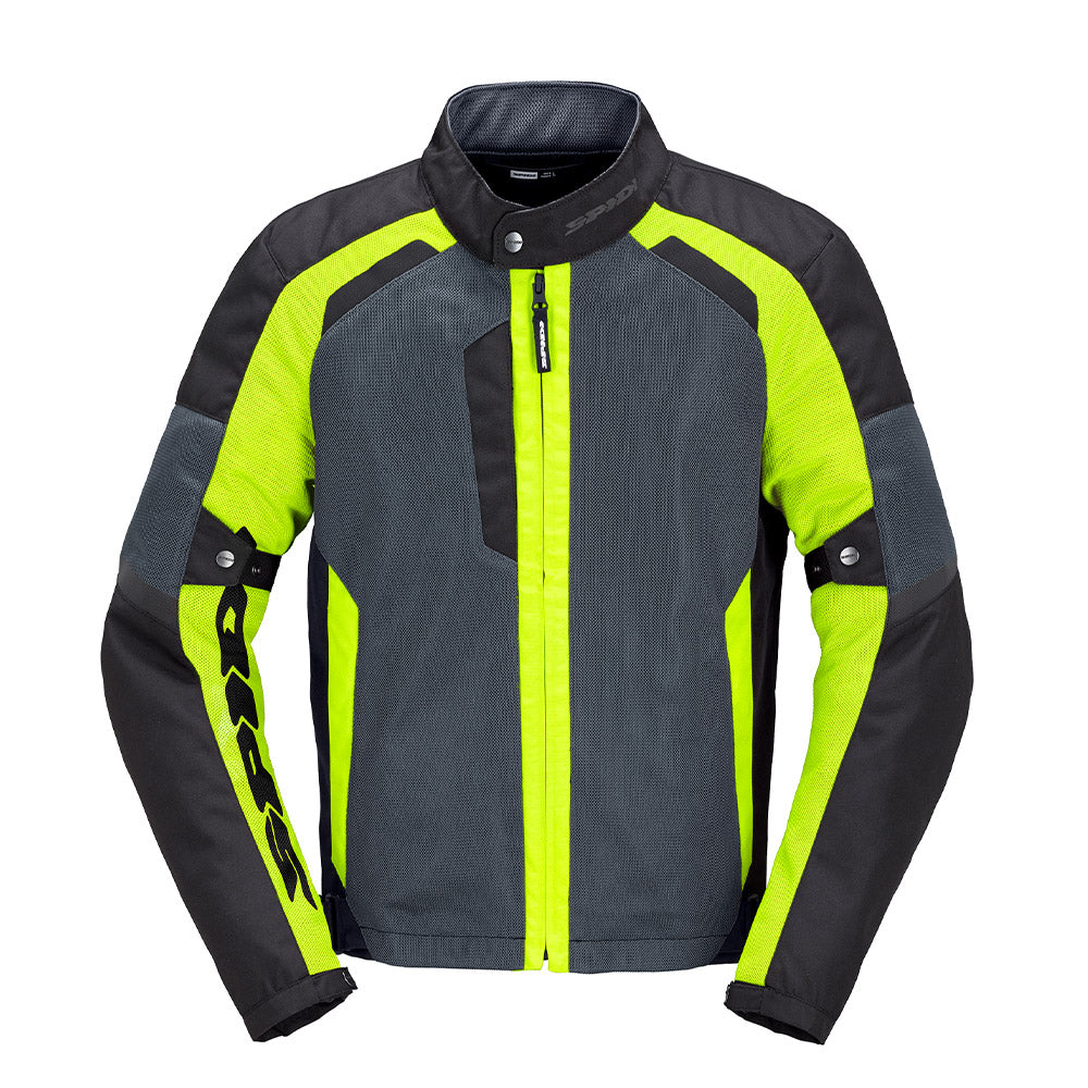 Spidi Tek-Net Black/Yellow Mesh Jacket for Summer Rides