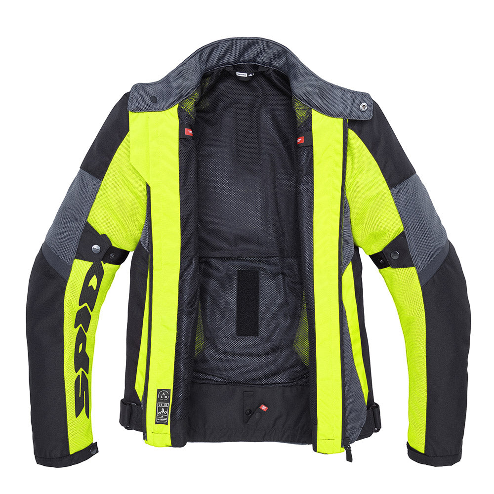 Spidi Tek-Net Black/Yellow Mesh Jacket for Summer Rides – ReiseMoto