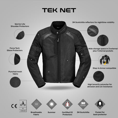 Tek Net Jacket - Black