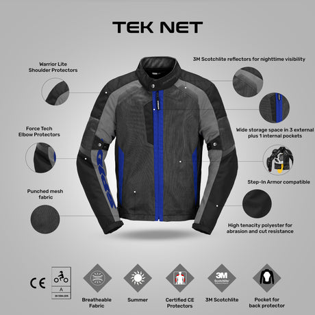 Tek Net Jacket - Blue