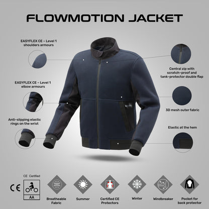 Flowmotion - 3D Mesh Summer Riding Jacket (Dark Blue)