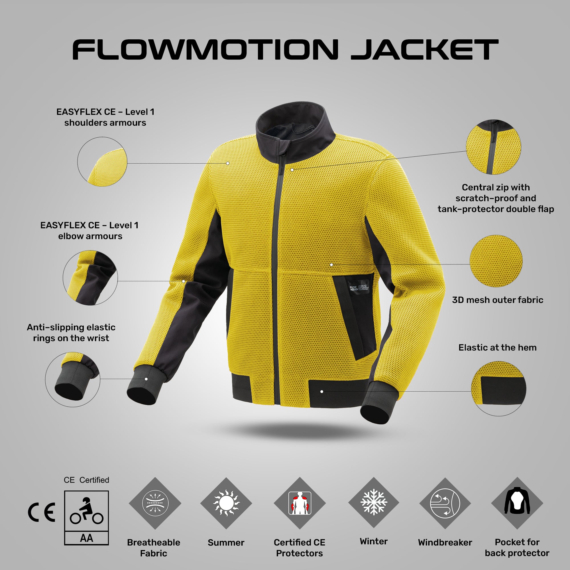 Flowmotion Jacket - Yellow