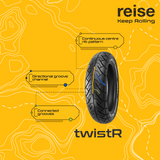 twistR 01  90/100-10 53J Front/Rear Tubeless Tyre