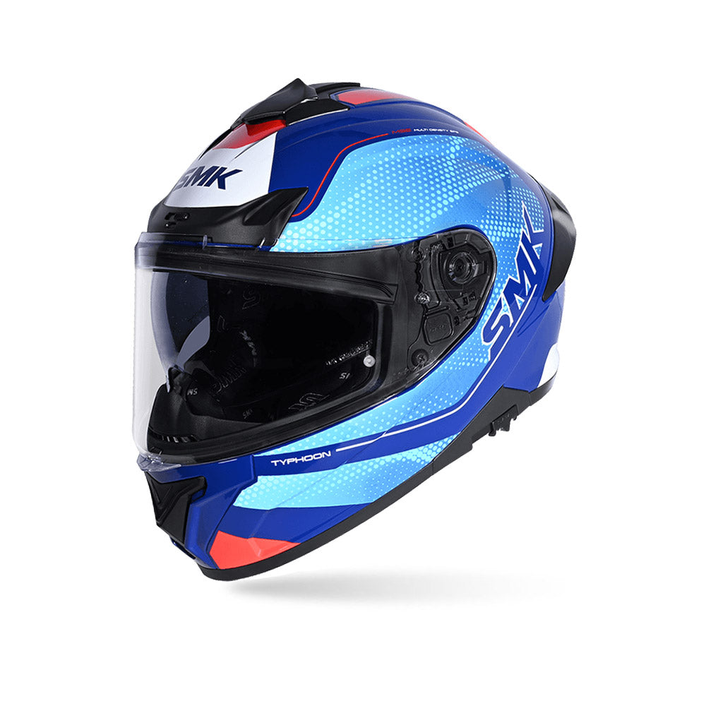 Typhoon Mystic - Motorcycle Riding Helmet (Gloss Blue)