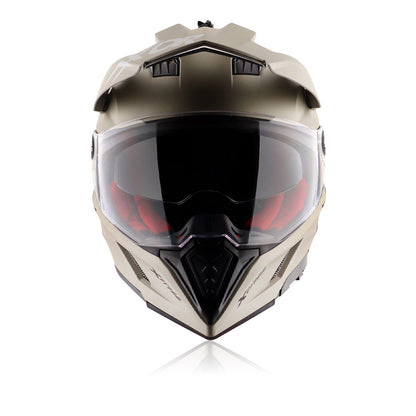 X-Cross Sc - Dual Visor Off Road Riding Helmet (Nickel/Red)