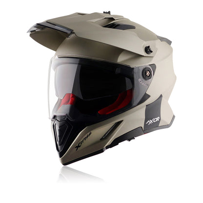 X-Cross Sc - Dual Visor Off Road Riding Helmet (Nickel/Red)