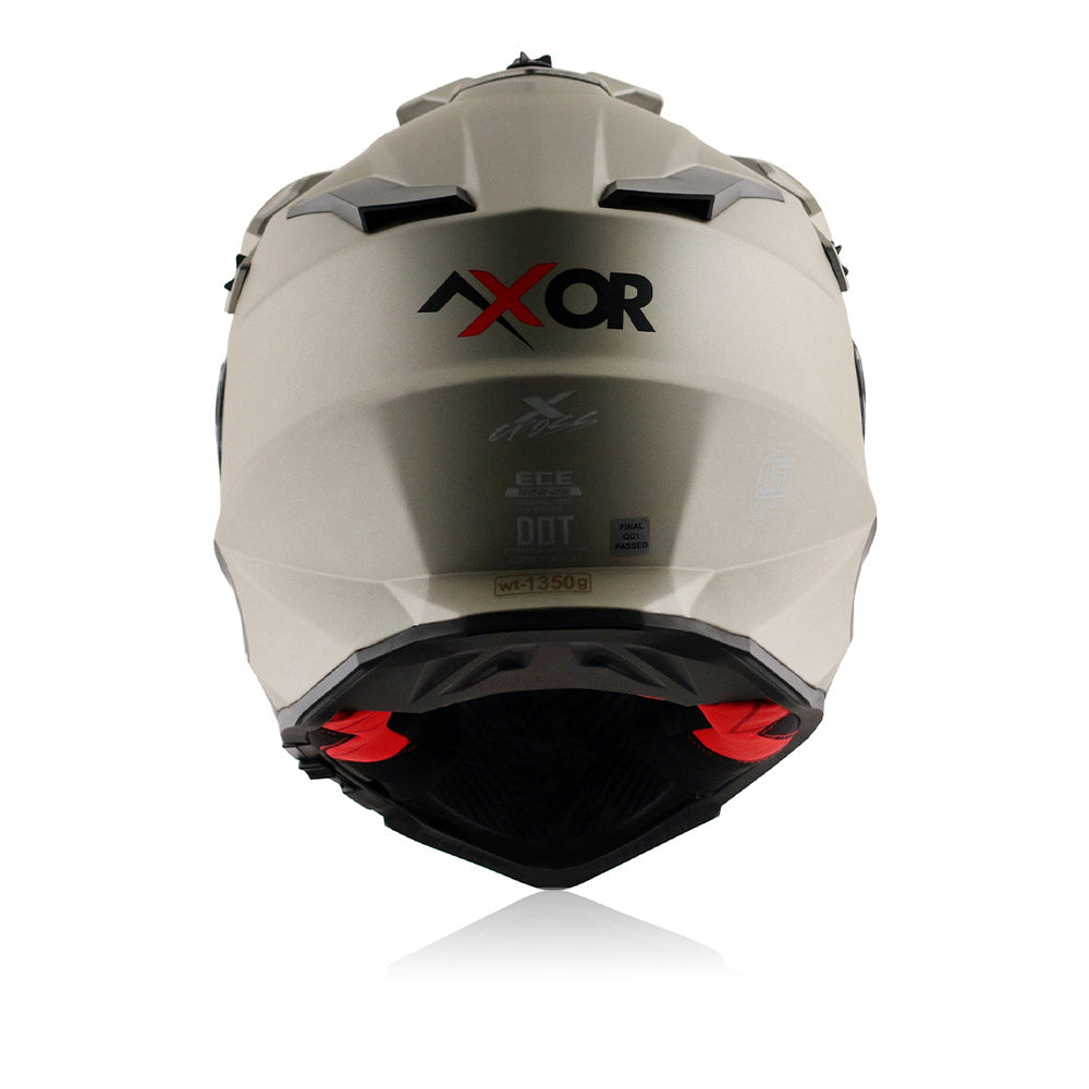 X-Cross Sc - Dual Visor Off Road Riding Helmet (Nickel/Red)