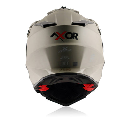 X-Cross Sc - Dual Visor Off Road Riding Helmet (Nickel/Red)