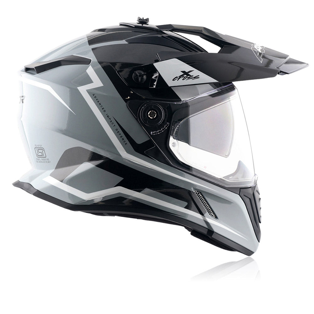 X-Cross Flagstaff - Dual Visor Off Road Riding Helmet (Nardo Grey