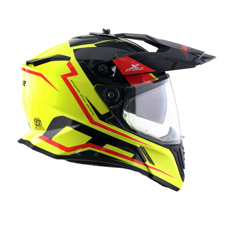 X-Cross Dual Visor Flagstaff - Neon Yellow Black