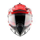 X-Cross Dual Visor Speedometer - White Red