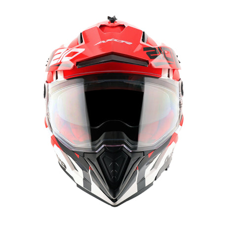 X-Cross Dual Visor Speedometer - White Red