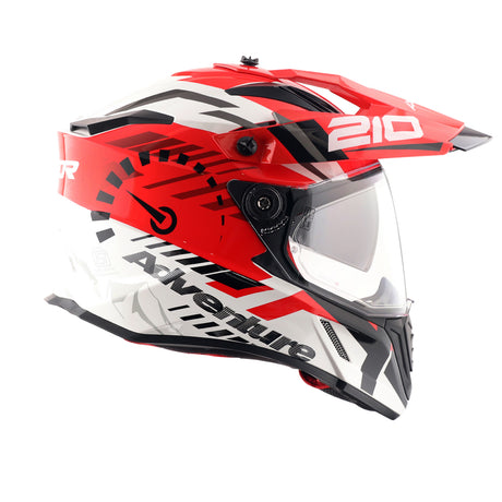 X-Cross Dual Visor Speedometer - White Red