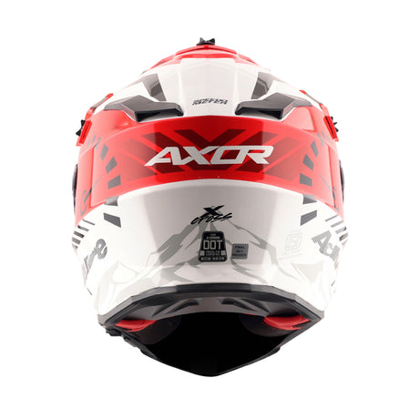 X-Cross Dual Visor Speedometer - White Red