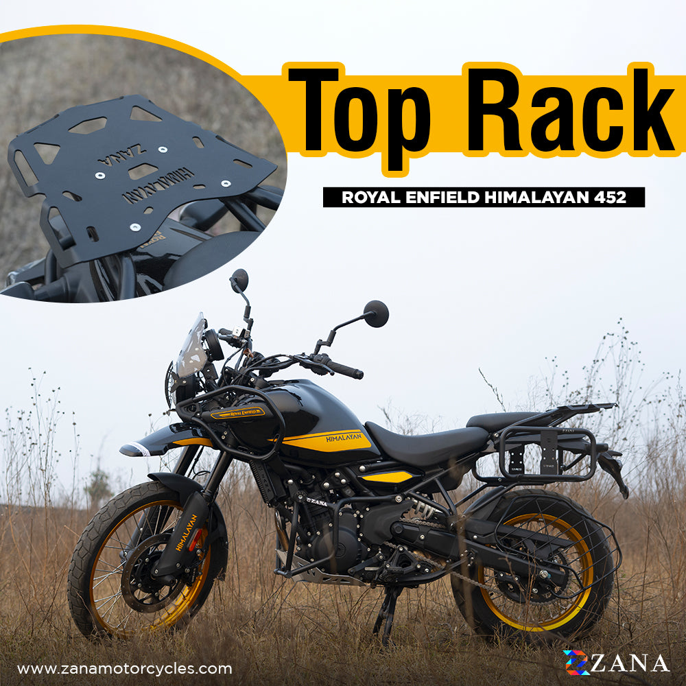TOP RACK PLATE BLACK FOR HIMALAYAN 450 MS